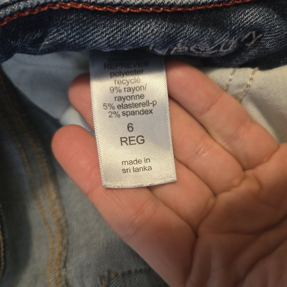Distressed Blue Jeans - Picture 2 of 3